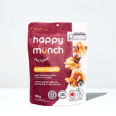 Front of Happy Munch Factory naked nuggets packaging on a white background.